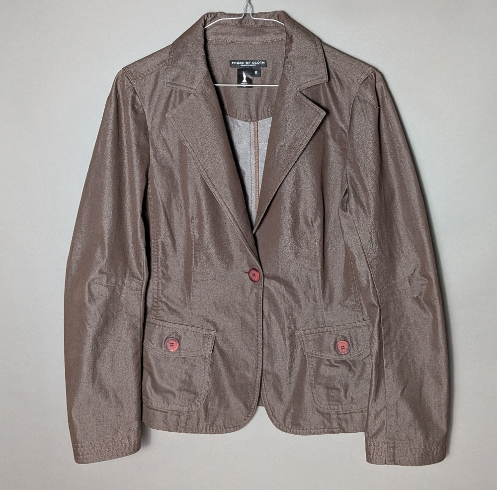 Peace of Cloth Tailored Blazer Panticular Espresso Brown Capsule Wardrobe USA - Picture 4 of 16